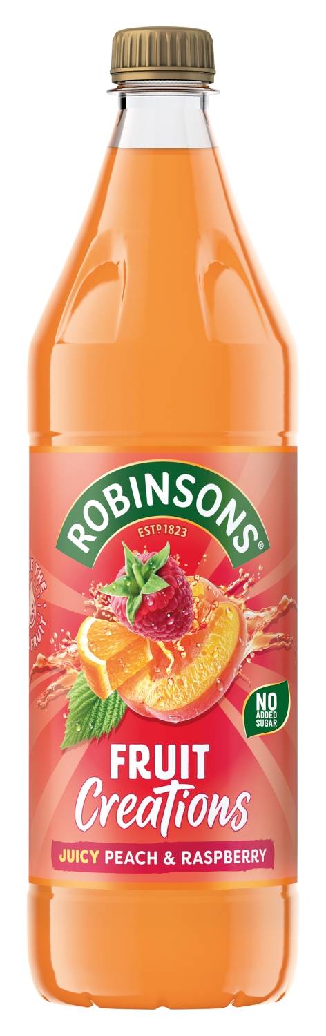 Robinsons Fruit Creations Delicious Peach & Raspberry 1L
