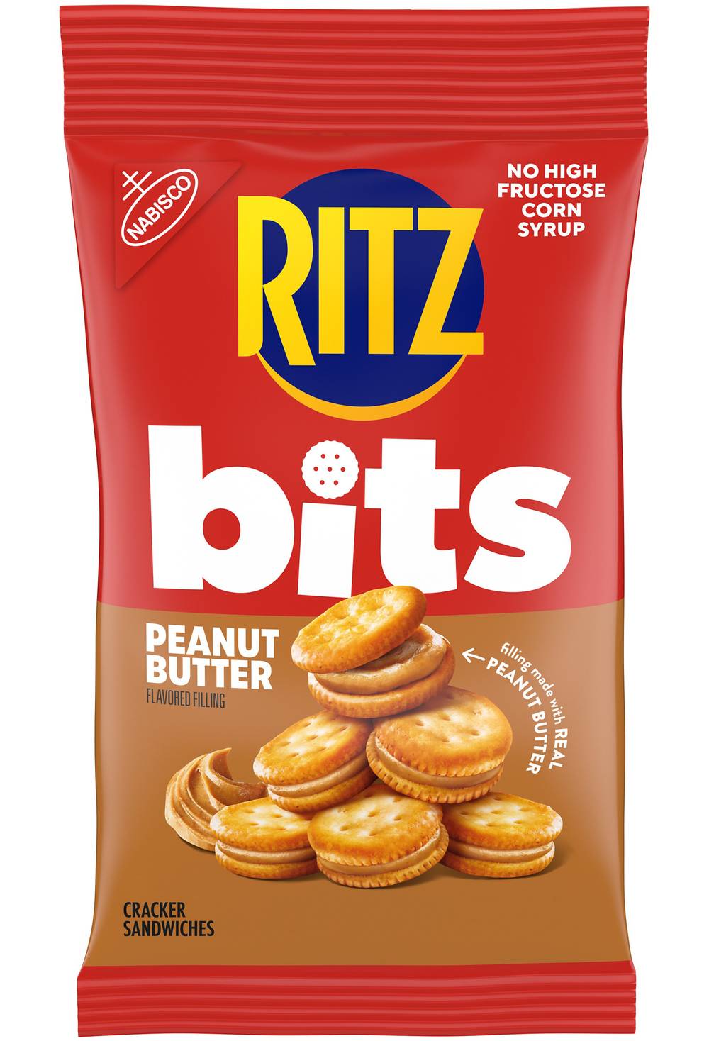 Ritz Nabisco Bites Cracker Sandwiches, Peanut Butter (3 oz)