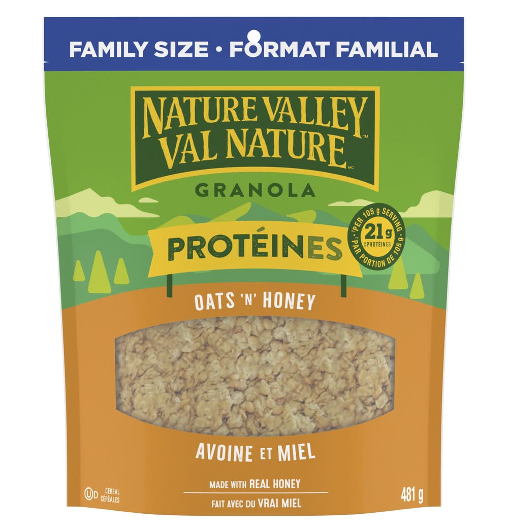 Nature Valley Family Size Protein Granola, Oats 'N Honey (481 g)