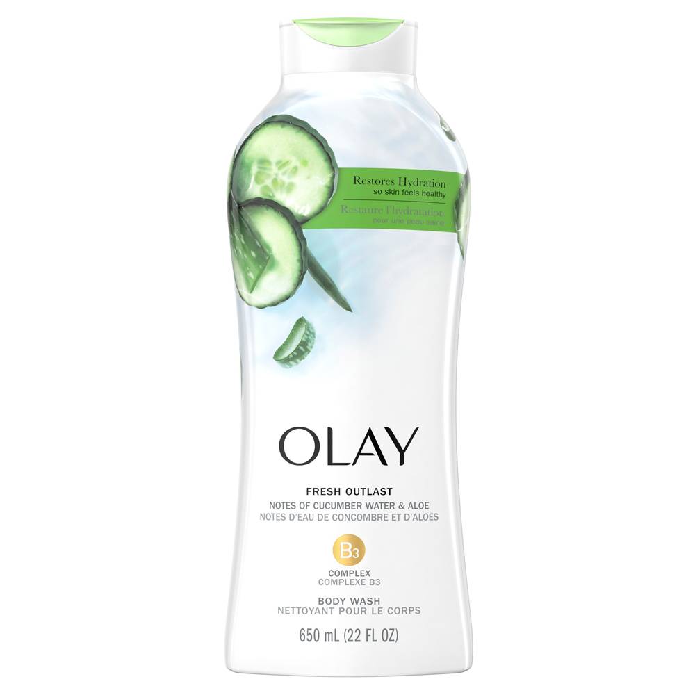 Olay Fresh Outlast Body Wash (cucumber-aloe)