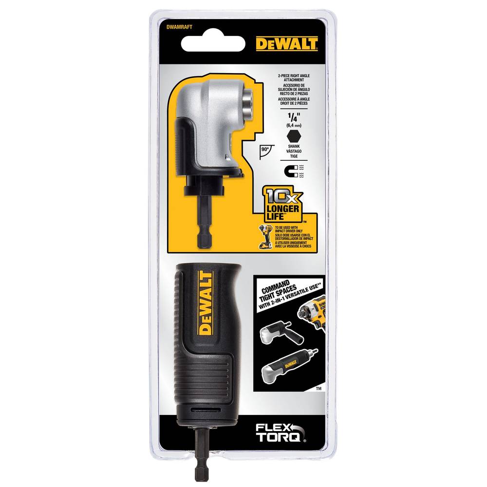 DEWALT 2-In-1 Modular Right Angle Drill Attachment | DWAMRAFT