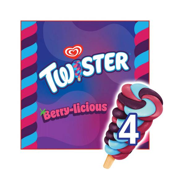 Heartbrand Twister Ice Lolly Berry-licious 4x 70 ml