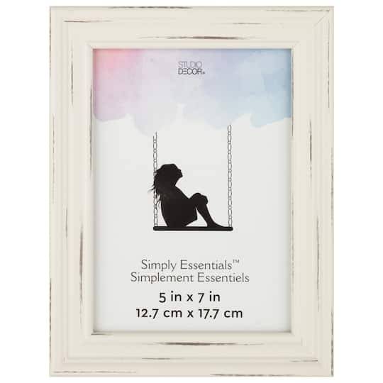 Simply Essentials Distressed White Frame By Studio Decor