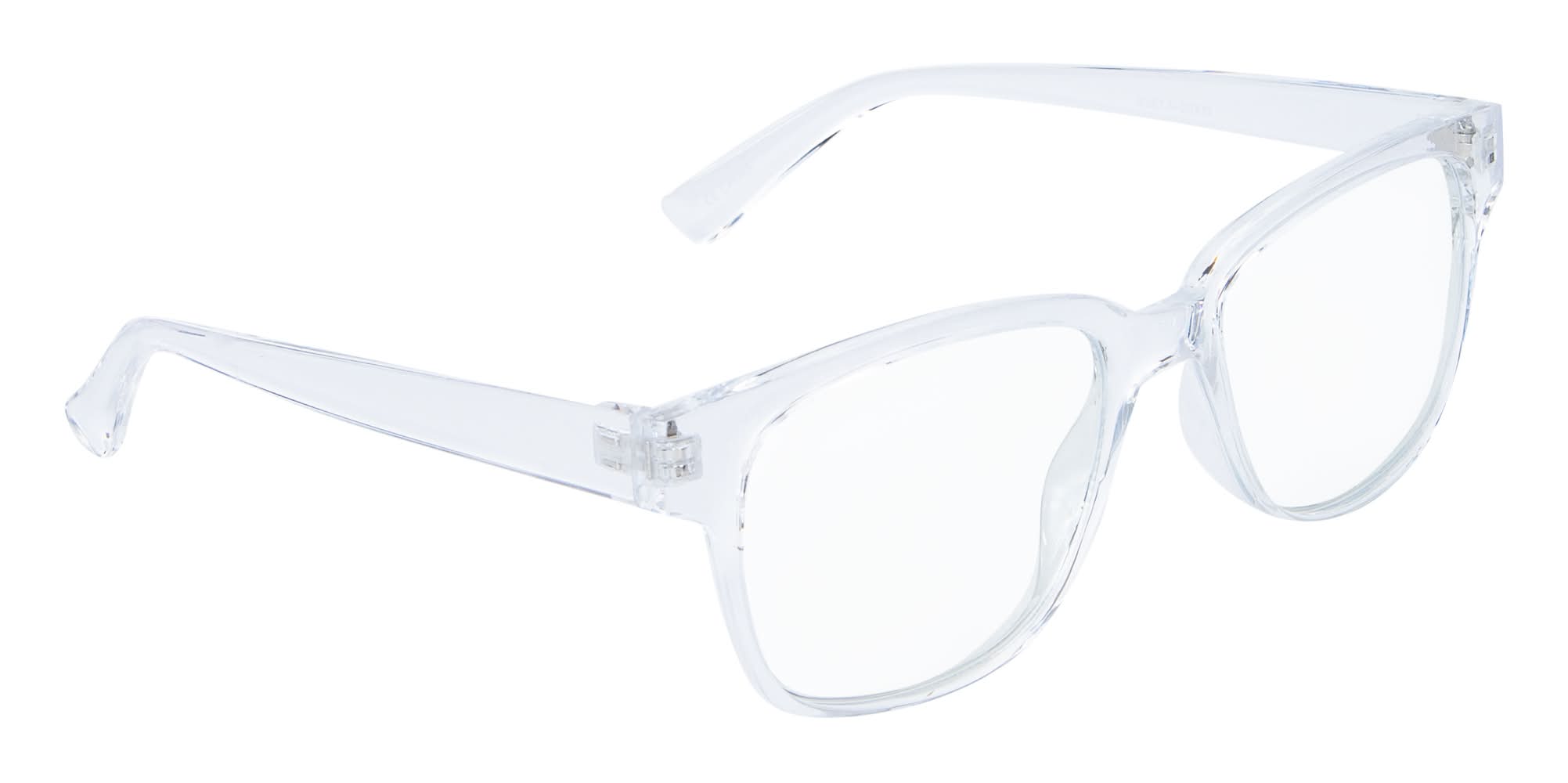 Juniors Blue Light Square Glasses Clear