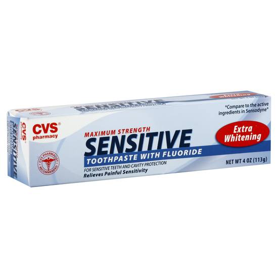 Cvs Pharmacy Maximum Strength Sensitive Toothpaste