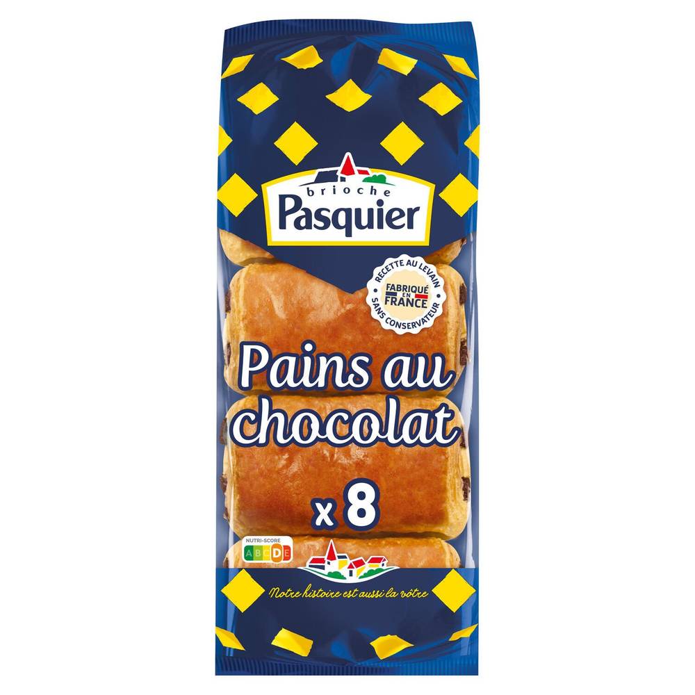 Pasquier - Pains au chocolat au levain (8 pièces)