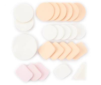 Cosmetic Sponges, 24-Pack - Colors May Vary