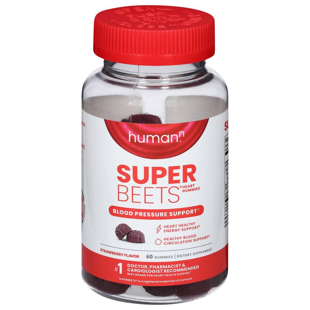 Human N Super Beets Blood Pressure Support Gummies (strawberry)