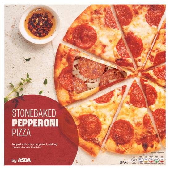 Asda Stonebaked Pepperoni Pizza 307g