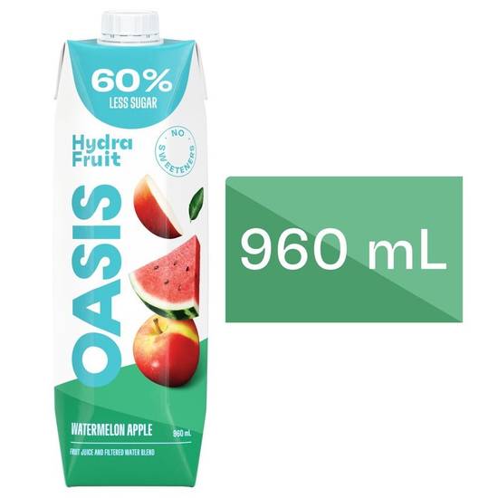Oasis jus de fruits melon d’eau et pomme hydrafruit - hydrafruit watermelon apple fruit juice (960 ml)