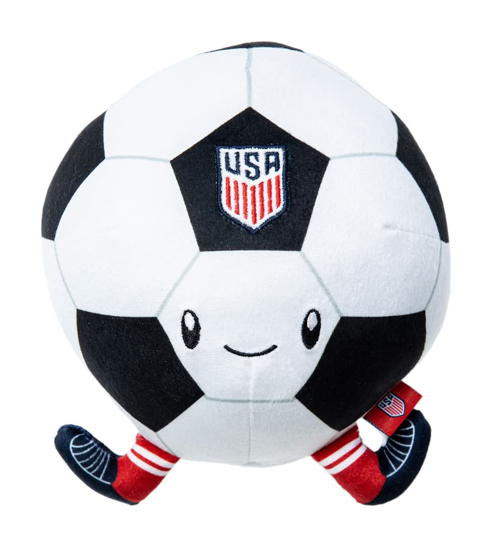 U.S. Soccer Ball Plush Dog Toy (Color: White)