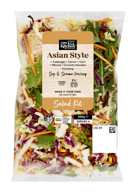Coles Kitchen Asian Style Salad Kit 350g