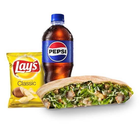 Chicken Caesar Pocket w/ Bottled Soda