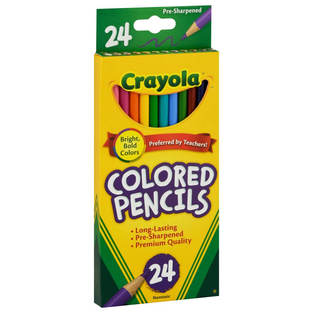 Crayola Pre Sharpened Colored Pencils (0.25 oz, 24 ct)