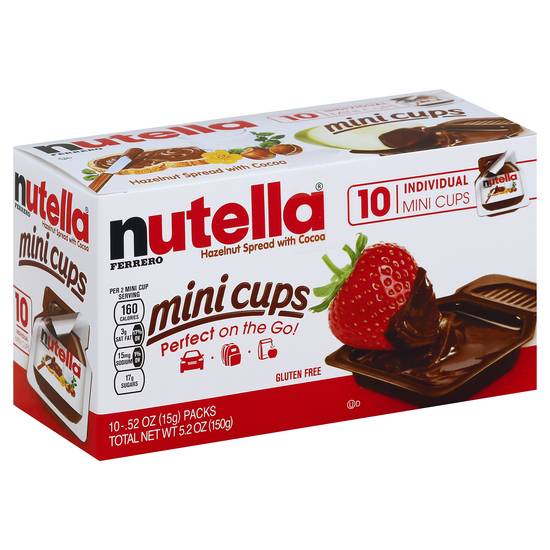 Nutella Hazelnut Spread With Cocoa Mini Cups (10 x 0.5 oz)