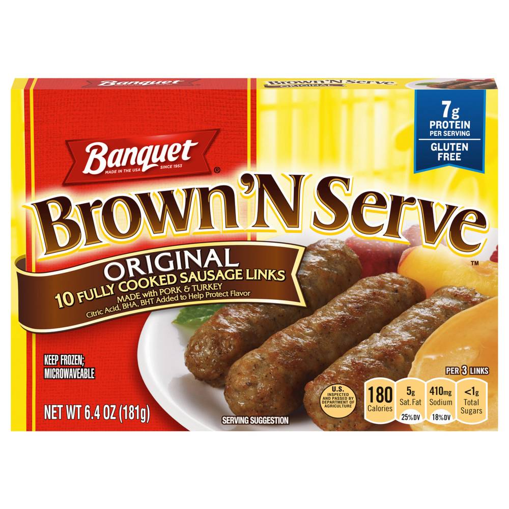 Banquet Brown 'N Serve Original Sausage Lnks