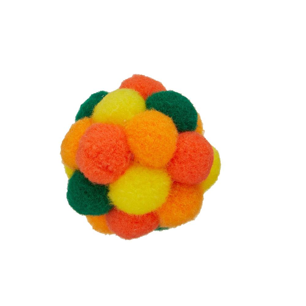 Whisker City® Pom Pom Ball Cat Toy (COLORS VARY) (Color: Assorted)