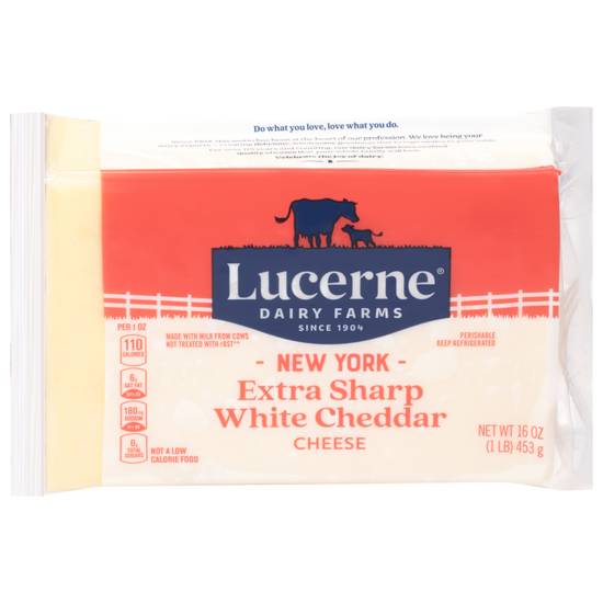 Lucerne New York Extra Sharp White Cheddar Cheese
