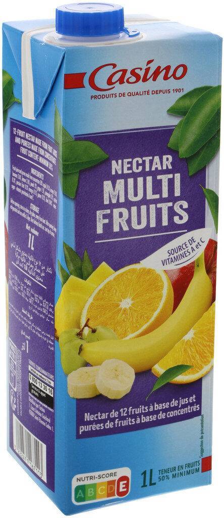 Casino - Nectar à base de jus de fruits concentrés et de purées, multifruits (1L)