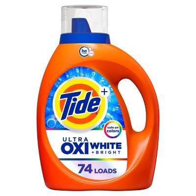 Tide Ultra Oxi White Laundry Detergent Liquid Soap (84 fl oz)