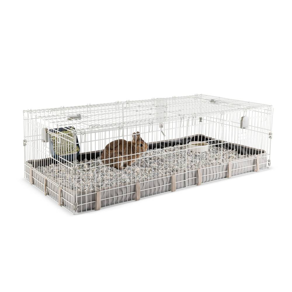 Full Cheeks Simple & Spacious Rabbit Habitat, 50.2 inW x 15 in H x 24.6 in D