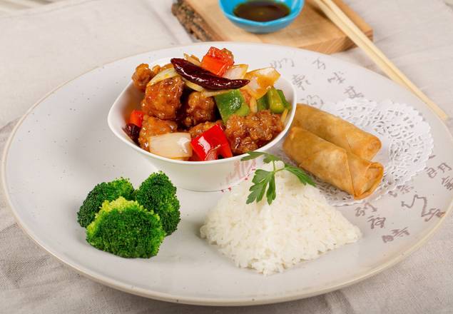 sweet sour chicken combo