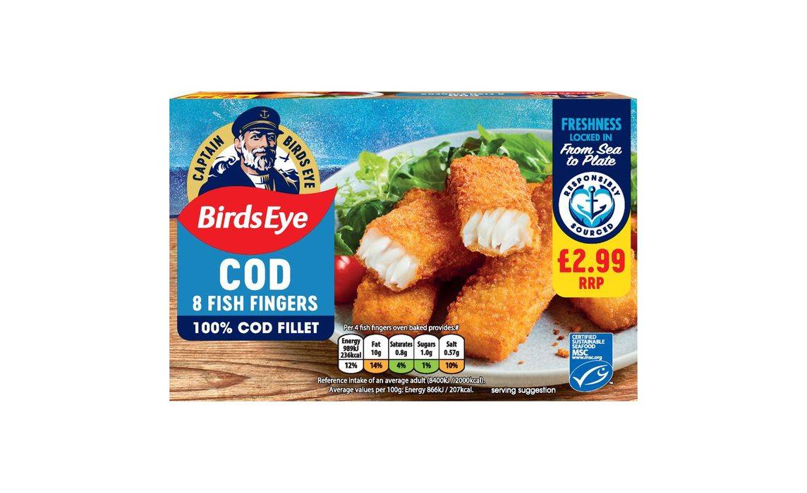 Birds Eye 8 Cod Fish Fingers 224g (406057)