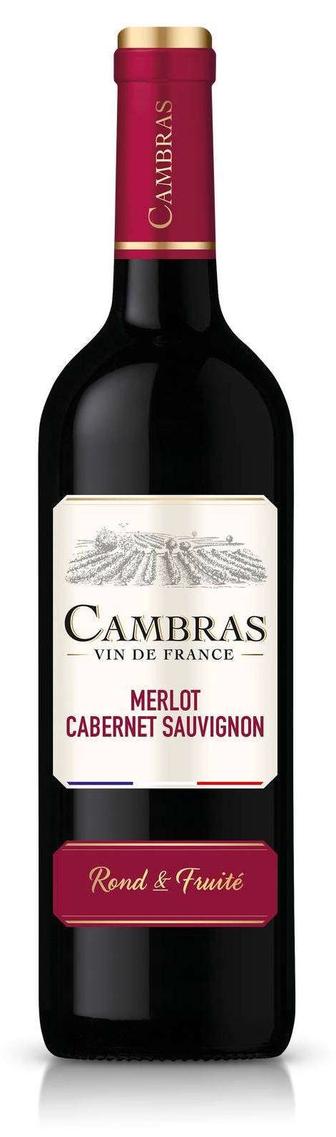 Cambras vdf merlot rouge / cabernet sauvignon 75cl