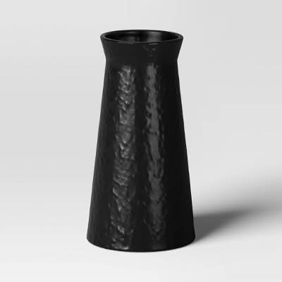 Threshold Tall Modern Vase, Black