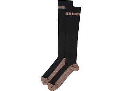 Travelon Compression Socks Large Black, 6/Pack (13472-500)