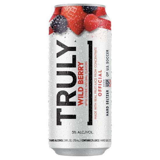 Truly Hard Seltzer (24 fl oz) (wild berry)