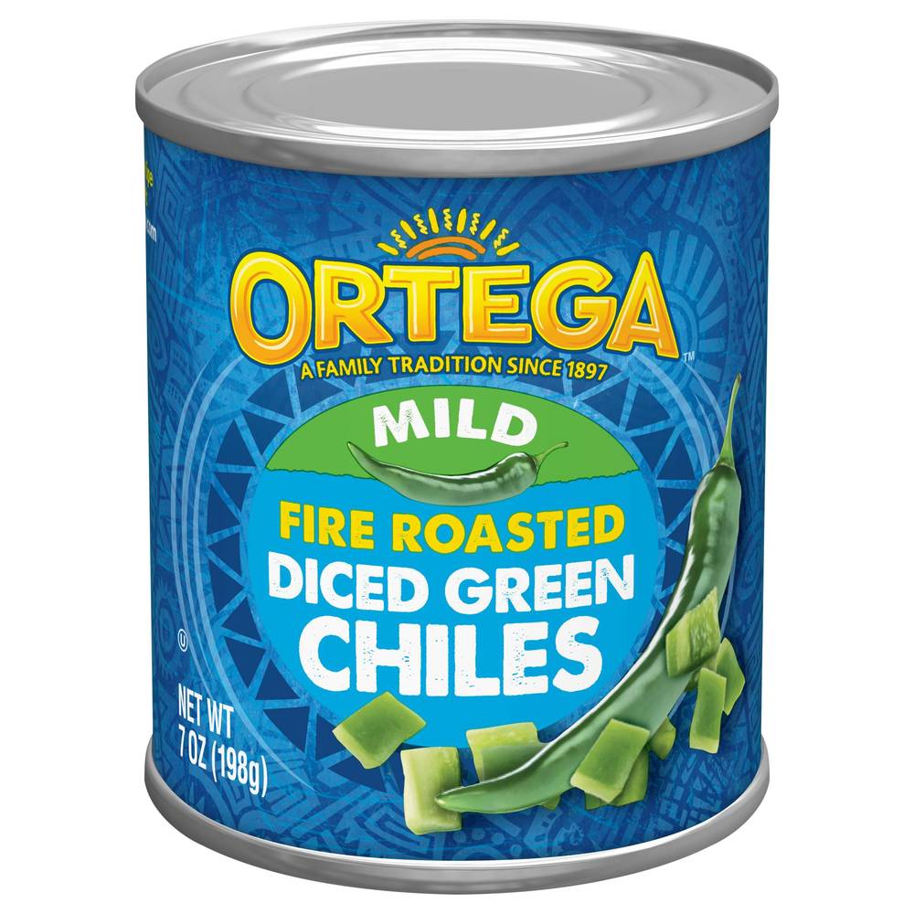 Ortega Mild Fire Roasted Diced Green Chiles (7 oz)