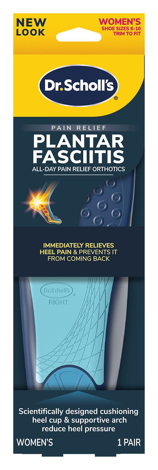 Dr. Scholl's Plantar Fasciitis Pain Relief Orthotics, Women, 6-10 (6.4 oz)