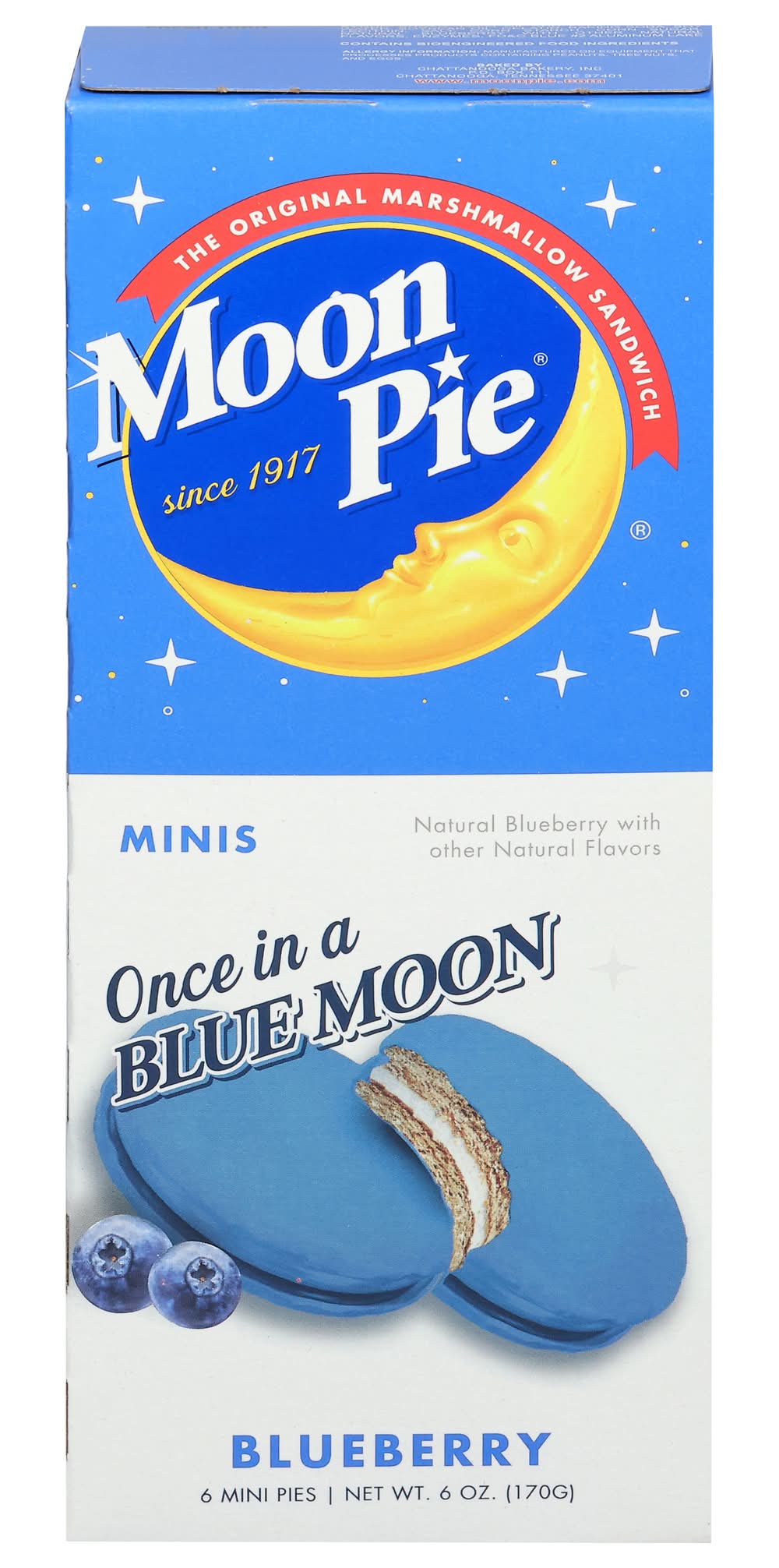 Moon Pie Minis Marshmallow Sandwiches, Blueberry (6 oz)