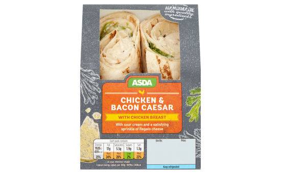 Asda Chicken & Bacon Caesar with Chicken Breast Sandwich