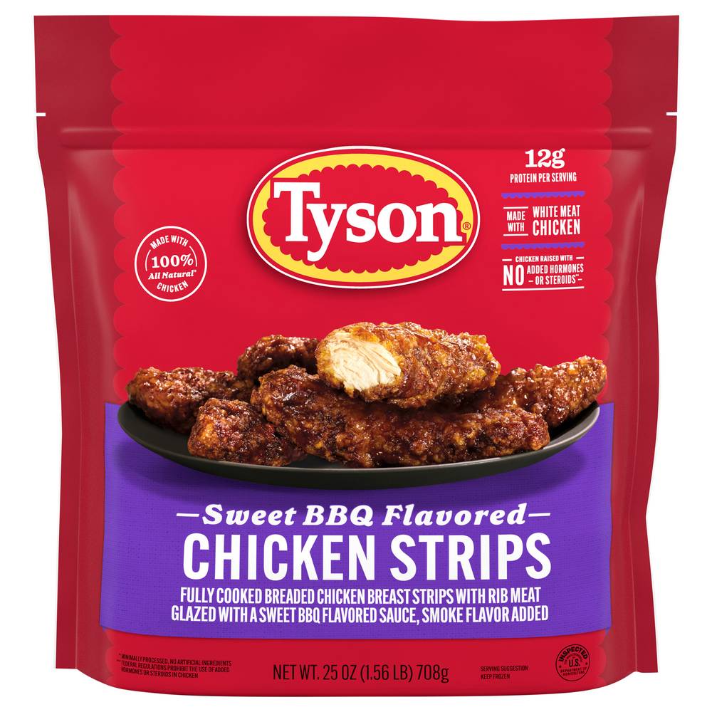 Tyson Honey Bbq Flavored Chicken Strips (1.56 lbs)