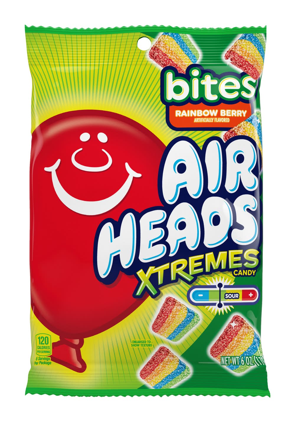Air Heads® Bites Xtremes Candy 6oz - Rainbow Berry