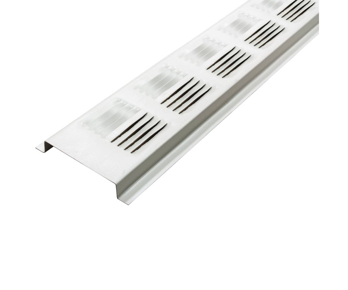 Air Vent 96-in x 2.75-in White Aluminum Soffit Vent | 84302