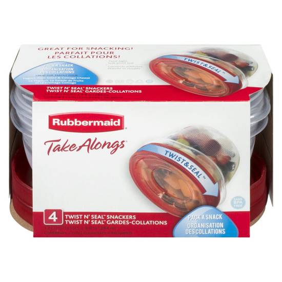 Rubbermaid Takealongs Twist & Seal Snackers (4 units)