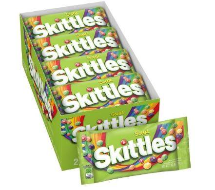 Skittles - Sour Candy - 24/1.8 oz (12X24|12 Units per Case)