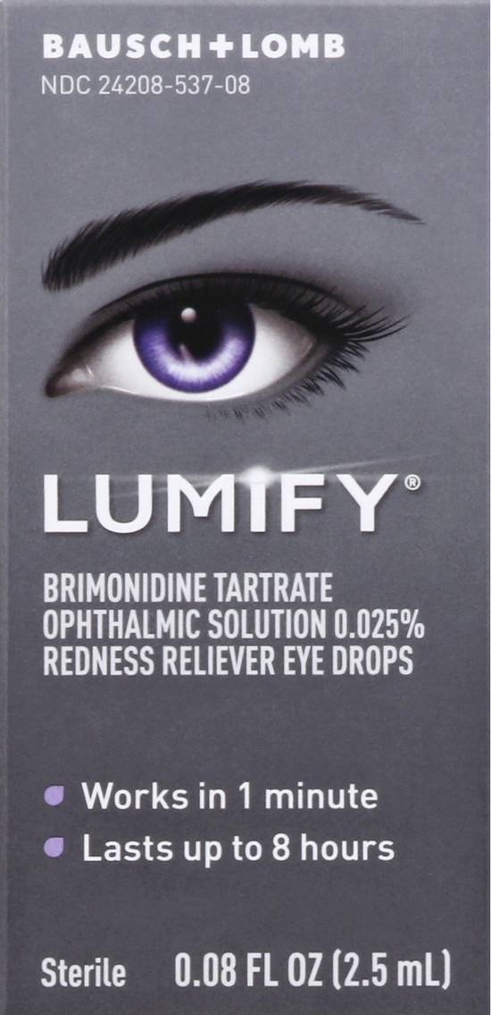 Lumify Sterile Redness Reliever Eye Drops