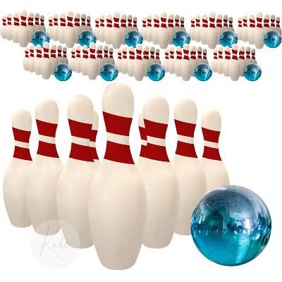 Kicko Miniature Bowling Game Set - 11 pieces White