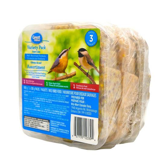 Great Value Suet Variety pack (3 x 300 g)
