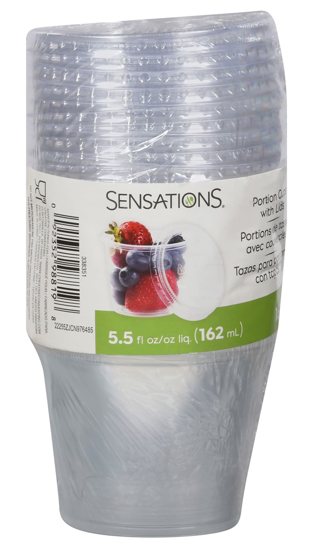 Sensations Portion Cups With Lids (5.5 oz)