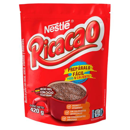 Cocoa Doy Pack Ricacao  420 Gr.
