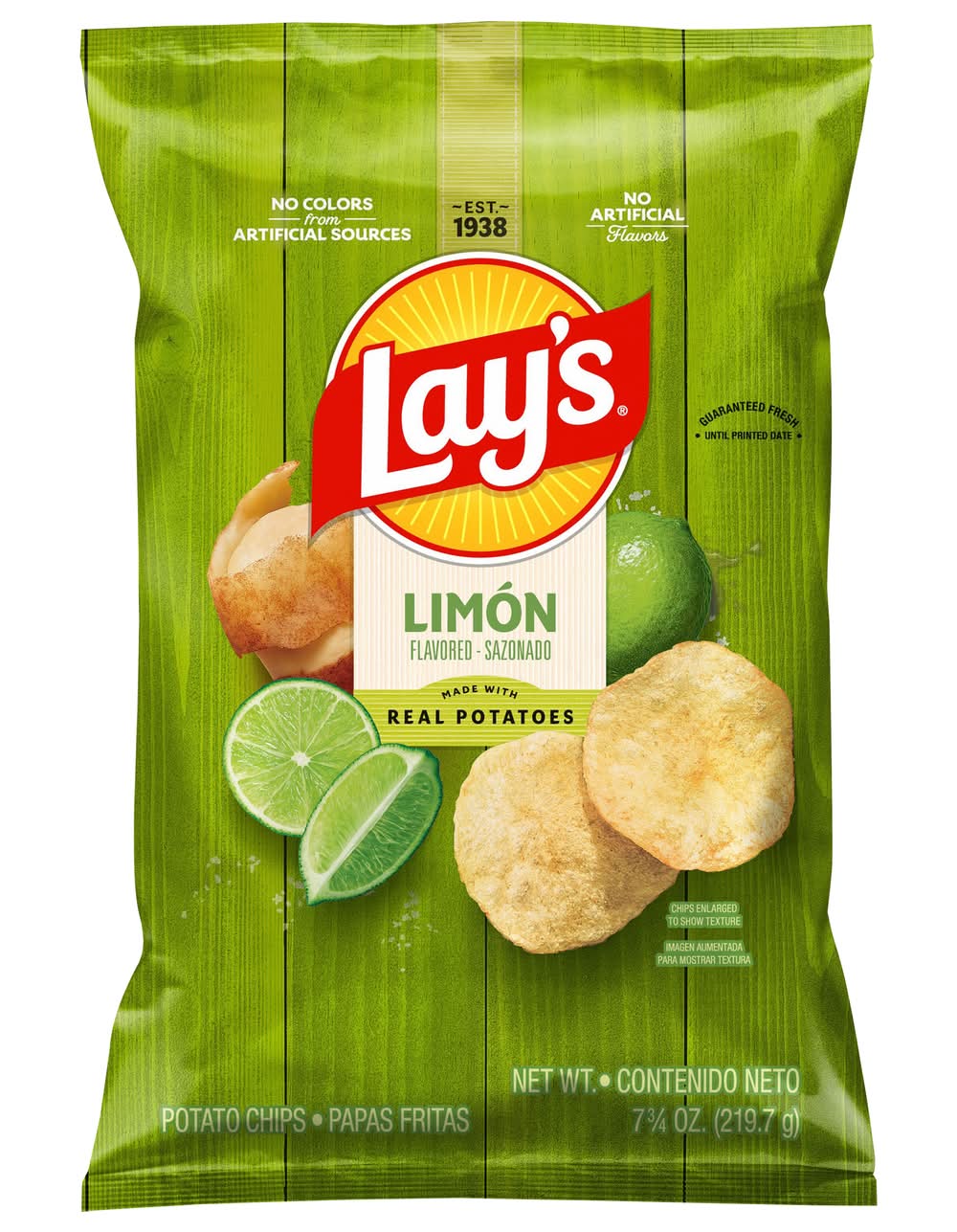 Lay's Potato Chips, Limón (7.75 oz)