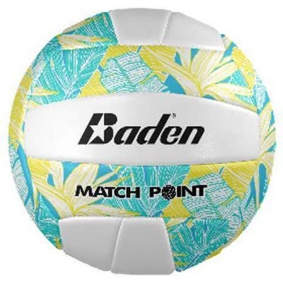 Baden Matchpoint Floral Volleyball - Turquoise/Yellow