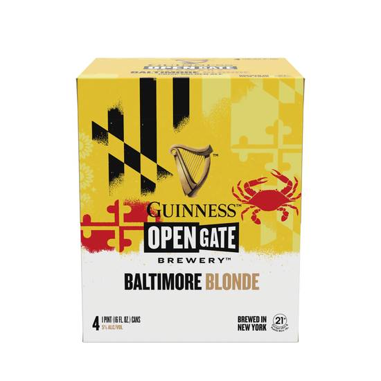 Guinness Baltimore Blonde Beer (4 ct, 16 fl oz)