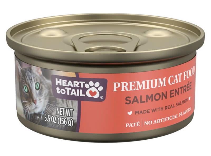 Heart to Tail Premium Canned Cat Food, Salmon (5.5 oz)