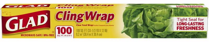 Glad Plastic Cling Wrap 100 Square Foot